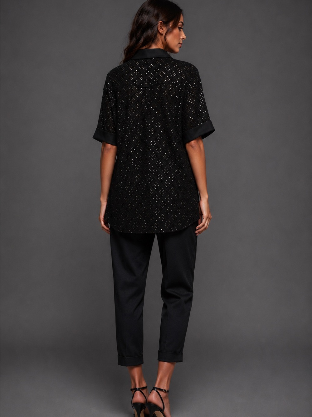 Trina Turk Sequin Tunic Top NWT - Picture 3 of 6
